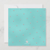 PixDezines minimalistisch DIY FAUX PLATINUM Mitzva Kaart (Achterkant)