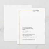 PixDezines minimalistisch Faux Gold-Lijst — Detail Kaart (Voorkant / Achterkant)