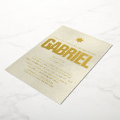 PixDezines Minimalistische DIY Bar Mitswa Folie Uitnodiging (Gedraaid)