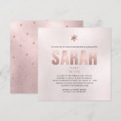 PixDezines Minimalistische DIY FAUX ROOS GOLD Mits Kaart (Voorkant / Achterkant)