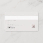 PixDezines Minimalistische E-Cadeaubon Visitekaartje (Achterkant)