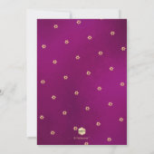 PixDezines Minimalistische Fuschia Mitzvah, script Kaart (Achterkant)