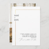 PixDezines Minimalistische Typografie Faux Gold Li Kaart (Voorkant / Achterkant)