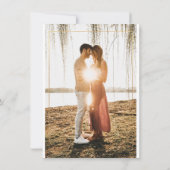 PixDezines Minimalistische Typografie Faux Gold Li Kaart (Achterkant)