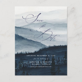 PixDezines Misty Mountain Aankondigingskaart