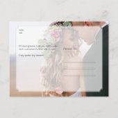 PixDezines Misty Mountain Aankondigingskaart (Achterkant)