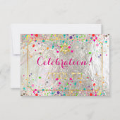 PixDezines Mitzvah Celebration Dazzled/Rainbow Kaart (Voorkant)