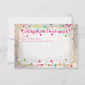 PixDezines Mitzvah Celebration Dazzled/Rainbow Kaart (Achterkant)