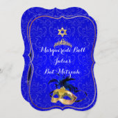 PixDezines Mitzvah Masquerade/DIY kleur!! Kaart (Voorkant / Achterkant)