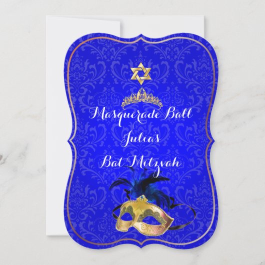 PixDezines Mitzvah Masquerade/DIY kleur!! Kaart (Voorkant)