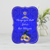 PixDezines Mitzvah Masquerade/DIY kleur!! Kaart (Staand voorkant)