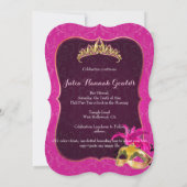 PixDezines Mitzvah Masquerade/DIY kleur!! Kaart (Achterkant)