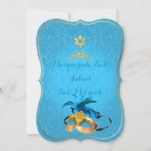 PixDezines Mitzvah Masquerade/DIY kleur!! Kaart (Voorkant)