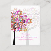 PixDezines Mitzvah Place Cards/Tree of Life Plaatskaartje (Achterkant)