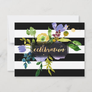 PixDezines Mitzvah Viering/paarse/bloemenfeest Kaart