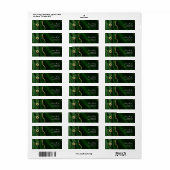 PixDezines Mitzvah Waterverf Agate Dark Green Etiket (Full Sheet)