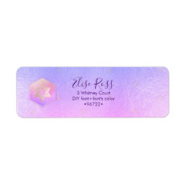 PixDezines Mitzvah Waterverf Agate Paars Label