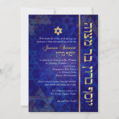 PixDezines mod/Bar Mitzvah/marineblauw/goud Kaart (Voorkant)