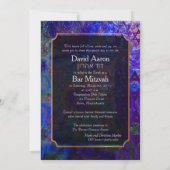 PixDezines Mod/Bar Mitzvah/Star van David/Violet Kaart (Achterkant)