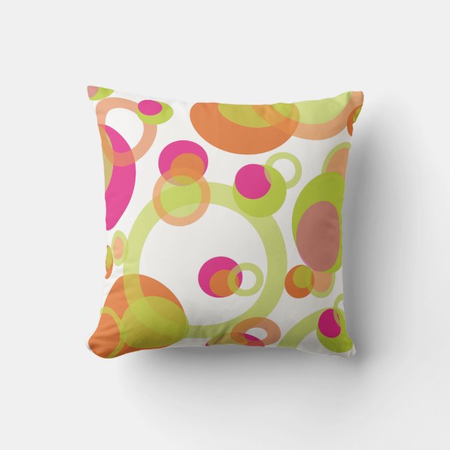 PixDezines mod bellen/tangerine/diy achtergrond Kussen (Voorkant)