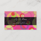 PixDezines Mod Bubbles / Retro Style + Kleuren Visitekaartje (Achterkant)