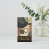 PixDezines Mod Bubbles / Retro Style + Kleuren Visitekaartje (Staand voorkant)