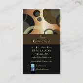 PixDezines Mod Bubbles / Retro Style + Kleuren Visitekaartje (Achterkant)