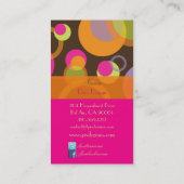 PixDezines Mod Bubbles / Retro Syle + Kleuren Visitekaartje (Achterkant)