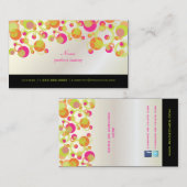 PixDezines Mod Bubbles / Retro Syle + Kleuren Visitekaartje (Voorkant / Achterkant)