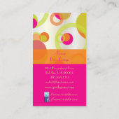 PixDezines Mod Bubbles / Retro Syle + Kleuren Visitekaartje (Achterkant)