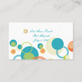 PixDezines Mod Bubles/mitswa plaatskaarten/blauwgr Plaatskaartje (Achterkant)