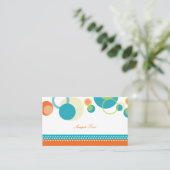 PixDezines Mod Bubles/mitswa plaatskaarten/blauwgr Plaatskaartje (Staand voorkant)