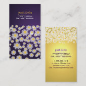 PixDezines mod madeliefjes/doe-het-zelf achtergron Visitekaartje (Voorkant / Achterkant)