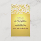 PixDezines mod madeliefjes/doe-het-zelf achtergron Visitekaartje (Achterkant)