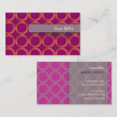 PixDezines Mod Rings {aanpasbare achtergrond} Visitekaartje (Voorkant / Achterkant)