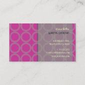 PixDezines Mod Rings {aanpasbare achtergrond} Visitekaartje (Achterkant)