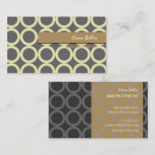 PixDezines Mod Rings {aanpasbare achtergrond} Visitekaartje (Voorkant / Achterkant)