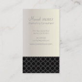 PixDezines Mod Rings, monogram Visitekaartje (Achterkant)