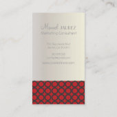 PixDezines Mod Rings, monogram Visitekaartje (Achterkant)