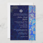 PixDezines mod stars/Bar Mitswa/donkerblauw/zilver Kaart (Voorkant)