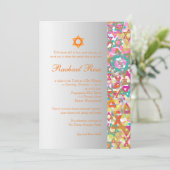 PixDezines mod stars/Bar Mitswa/multikleuren Kaart (Staand voorkant)