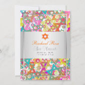 PixDezines mod stars/Bar Mitswa/multikleuren Kaart (Achterkant)