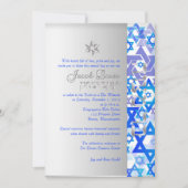 PixDezines mod sterren/Bar Mitzvah/dark blue/Silve Kaart (Voorkant)
