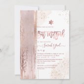 PixDezines Modern Abstract Tallit Bat Mitzvah Kaart (Voorkant)