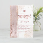 PixDezines Modern Abstract Tallit Bat Mitzvah Kaart (Staand voorkant)