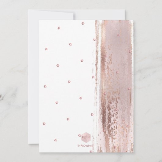 PixDezines Modern Abstract Tallit Bat Mitzvah Kaart (Achterkant)