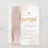 PixDezines Modern Abstract Tallit Bat Mitzvah Kaart (Voorkant)