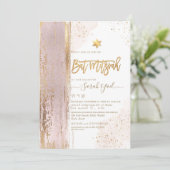 PixDezines Modern Abstract Tallit Bat Mitzvah Kaart (Staand voorkant)