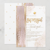 PixDezines Modern Abstract Tallit Bat Mitzvah Kaart (Voorkant / Achterkant)