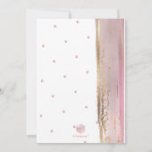 PixDezines Modern Abstract Tallit Bat Mitzvah Roos Kaart (Achterkant)